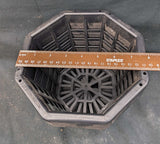Octagonal plastic Baskets 8", package of 5, new