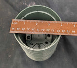 Plastic pots 4", green, package of 25, new