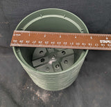 Plastic pots 5", green, package of 25, new